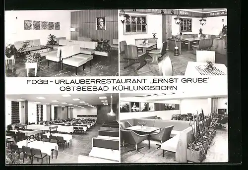 AK Kühlungsborn, FDGB-Urlauberrestaurant Ernst Grube