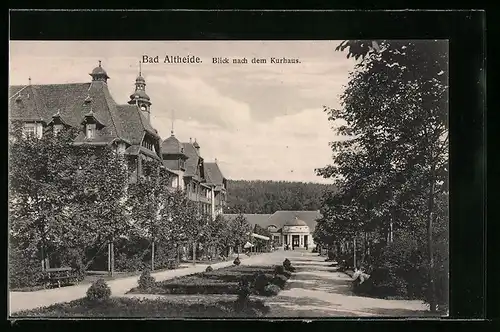 AK Bad Altheide, Blick nach dem Kurhaus