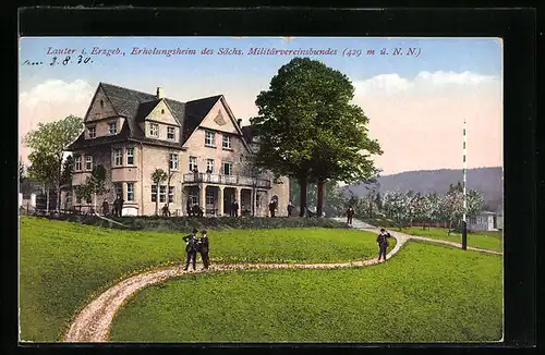 AK Lauter i. Erzgeb., Erholungsheim des Sächs. Militärvereinsbundes