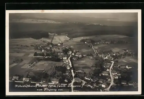 AK Dobel /Württ. Schwarzw., Teilansicht, Fliegeraufnahme