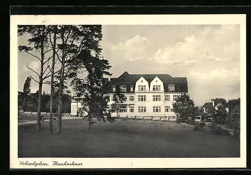 AK Hohenlychen, Krankenhaus, Parkansicht