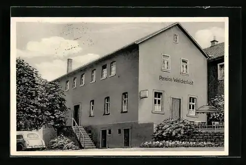 AK Waldmichelbach /Odenw., Gasthaus und Pension Zur Waldlust