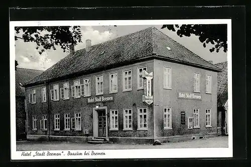 AK Bassum bei Bremen, Hotel Stadt Bremen