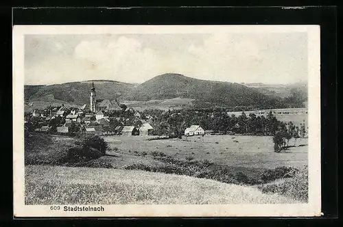 AK Stadtsteinach, Ortsansicht mit Kirche