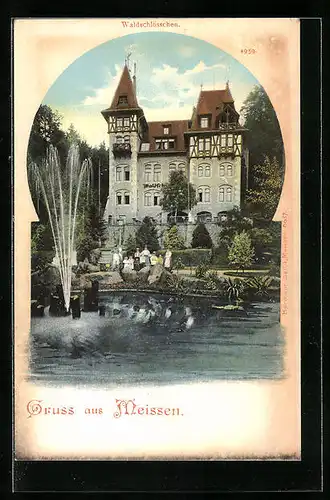 AK Meissen, Gasthaus Waldschlösschen