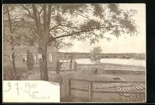 AK Rottstiel, Forsthaus Rottstiel mit Wasserblick