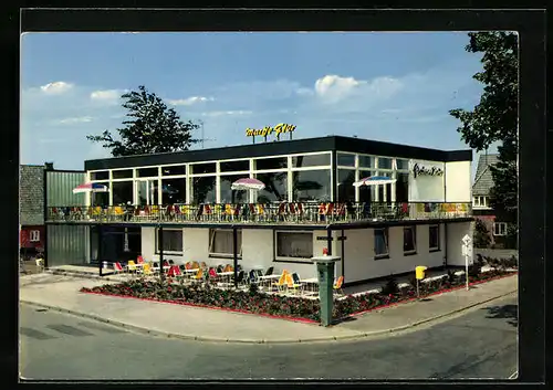 AK Rendsburg, Cafe-Restaurant Martje Flor, Am Gerhardshain 2, Strassenansicht