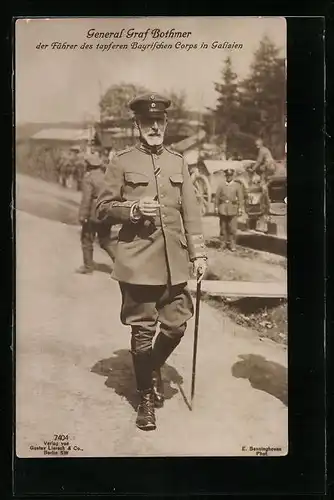 AK General Graf Bothmer, Der Führer des Bayrischen Corps in Galizien