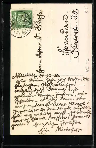 AK Foto eines erlegten Hirsches