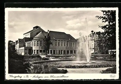 AK Königsberg, Anlagen am Schauspielhaus