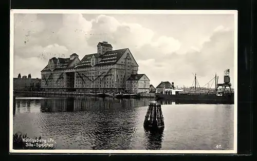 AK Königsberg, Blick auf den Silo-Speicher
