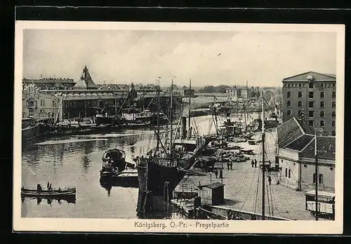 AK Königsberg, Hafenpartie an der Pregel