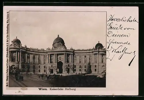 AK Wien, Kaiserliche Hofburg