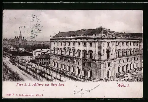 AK Wien, Hofburg am Burg-Ring