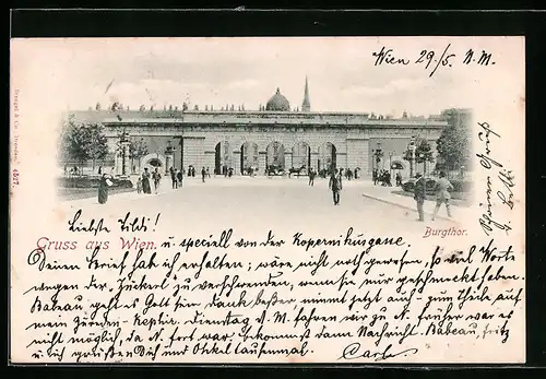 AK Wien, Hofburg, Burgthor