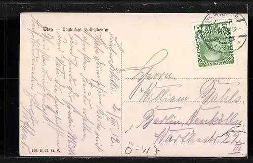AK Wien, Partie am Volkstheater