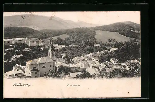 AK Wien, Panorama Kalksburg aus der Vogelschau