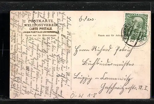 AK Wien, Graben, Strassenpartie mit Dreifaltigkeitssäule aus der Vogelschau