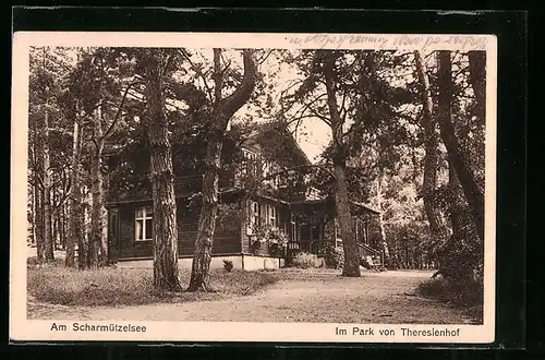 AK Scharmützelsee, Im Park von Theresienhof