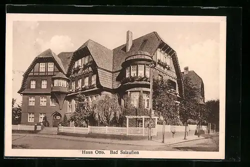 AK Bad Salzuflen, Hotel Haus Otto, Friedenstrasse 2