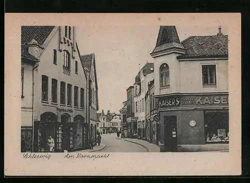 AK Schleswig, Am Kornmarkt, Kaiser`s Handlung