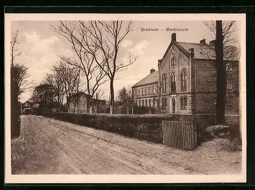 AK Breklum, Strasse am Martineum