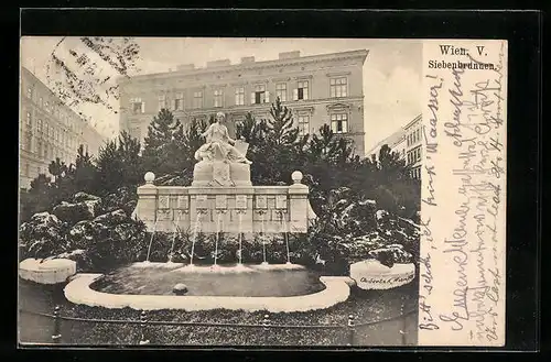 AK Wien, Blick auf den Siebenbrunnen