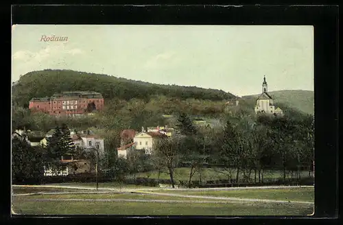 AK Wien-Rodaun, Idyllischer Blick auf den Ort