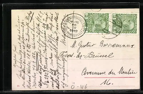 AK Wien, Blick auf Wohnhäuser in der Mariahilferstrass