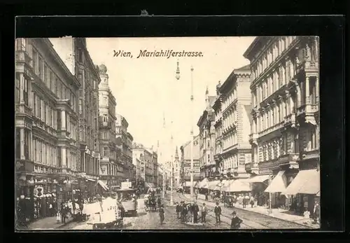 AK Wien, Passanten in der Mariahilferstrasse