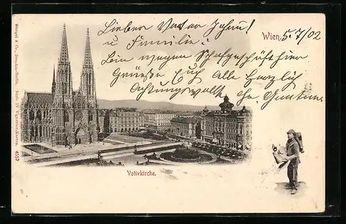 AK Wien, Blick auf die Votivkirche