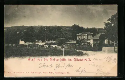 AK Wien, Gasthaus Rohrerhütte im Wienerwald