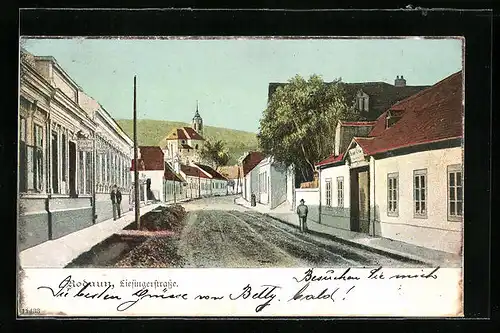 AK Wien-Rodaun, Passanten in der Liesingerstrasse