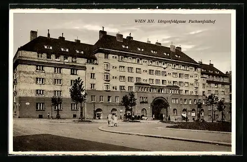 AK Wien, Hotel Fuchsenfeldhof in der Längenfeldgasse