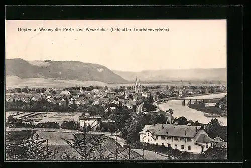 AK Höxter a. Weser, Blick ins Wesertal