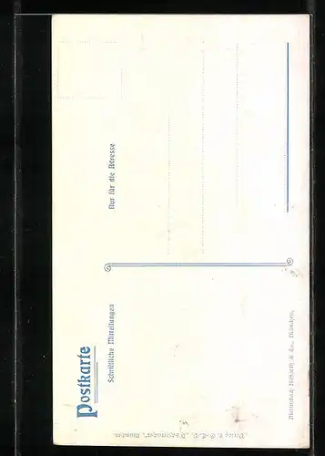 Künstler-AK Zur Ennerung an das Autorennen