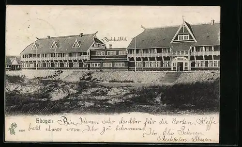 AK Skagen, Strandhotel in der Teilansicht