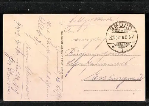 AK Gmünd, Blick auf den Marktplatz