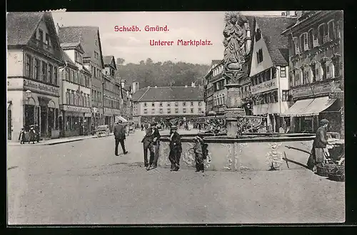 AK Schwäb. Gmünd, Unterer Marktplatz