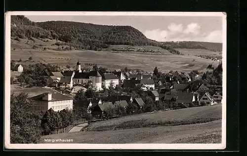 AK Margrethausen, Ortsansicht aus der Vogelschau