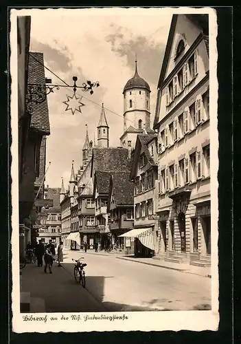 AK Biberach an der Riss, Blick in die Hindenburgstrasse
