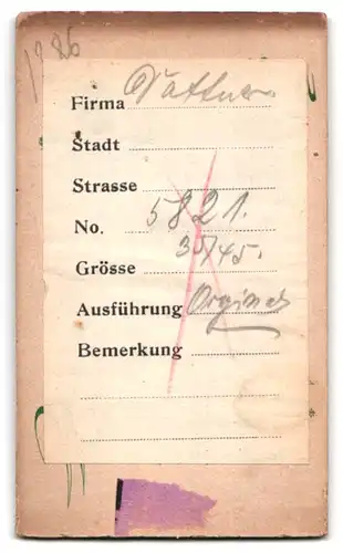 Fotografie Wilhelm Stein, Berlin, Chausseestrasse 66, Älterer Herr mit Halbglatze