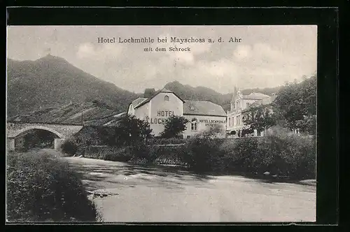 AK Mayschoss a. d. Ahr, Hotel Lochmühle mit dem Schrock