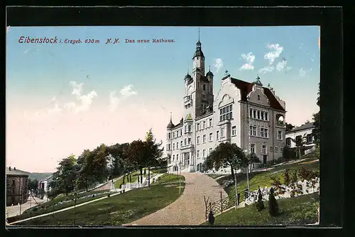 AK Eibenstock i. Erzgeb., Das neue Rathaus