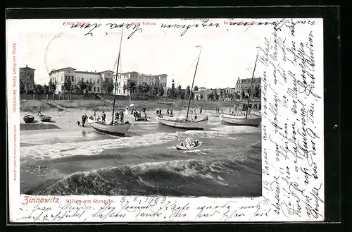 AK Zinnowitz, Villen am Strande