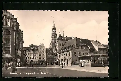 AK Zwickau i. Sa., Hauptmarkt m. Dom