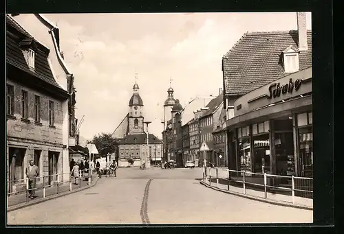 AK Schmölln /Bez. Leipzig, Blick zum Marktplatz