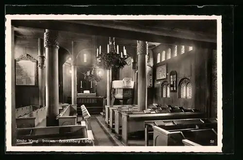 AK Brückenberg, Inneres der Kirche Wang
