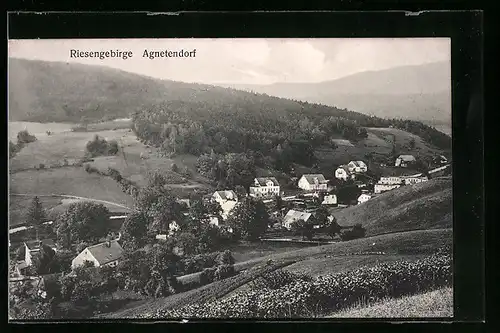 AK Agnetendorf, Teilansicht des Ortes