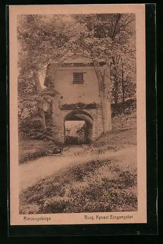 AK Hermsdorf /Kynast, Burg Kynast, Eingangstor